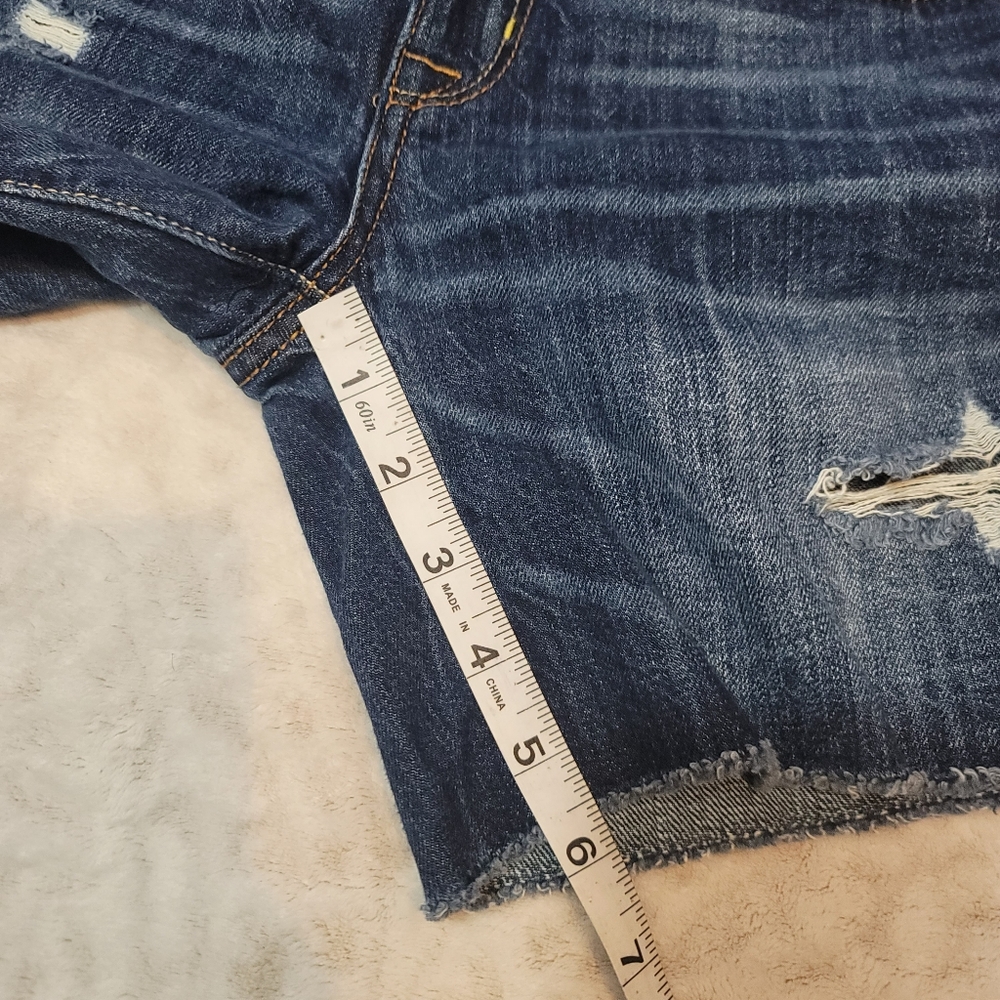 American Eagle Outfitters Women's Short Size 0 Medium Wash Denim - Picture 9 of 11